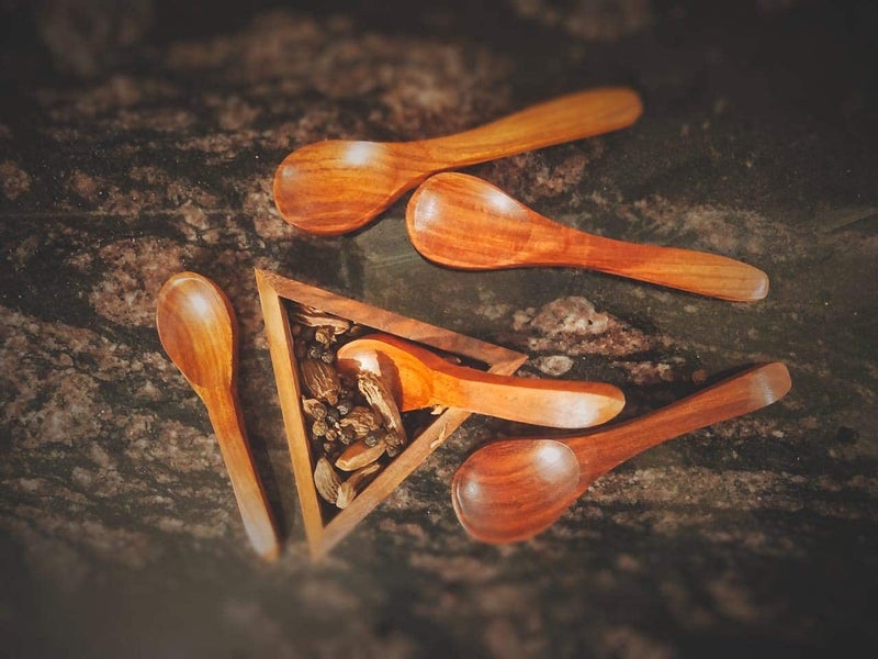 SYSI HOME Wooden Mini Spoons for Spice Jars – Set of 12 (6 Spoons 4'' and 6 Spoons 5'') | Small Condiment Spoons for Sugar, Tea, Coffee, Honey, Jam, Mustard, Pickle, Ice Cream & Milk Powder - Image 2