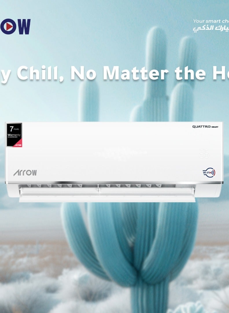 Arrow 27400 BTU Smart Cooling Split AC, R410A Refrigerant, Turbo Cooling, 37-58 m² Application Area, 1350 m³/h Indoor Airflow, Golden Fin, 16-30℃ Temperature Range | Model Name: RO-30SHC-S - Image 3