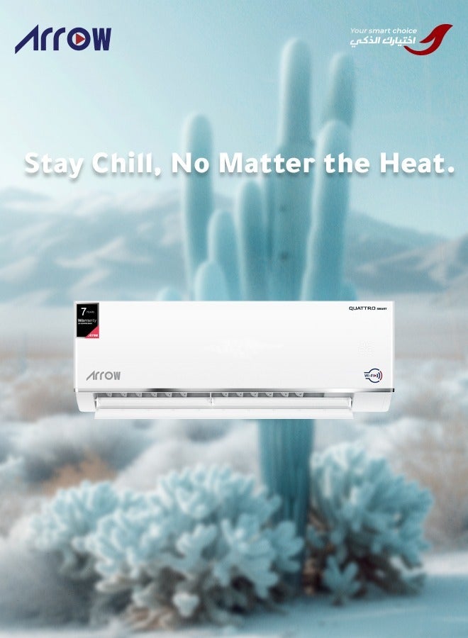 Arrow 27400 BTU Smart Cooling Split AC, R410A Refrigerant, Turbo Cooling, 37-58 m² Application Area, 1350 m³/h Indoor Airflow, Golden Fin, 16-30℃ Temperature Range | Model Name: RO-30SHC-S - Image 5