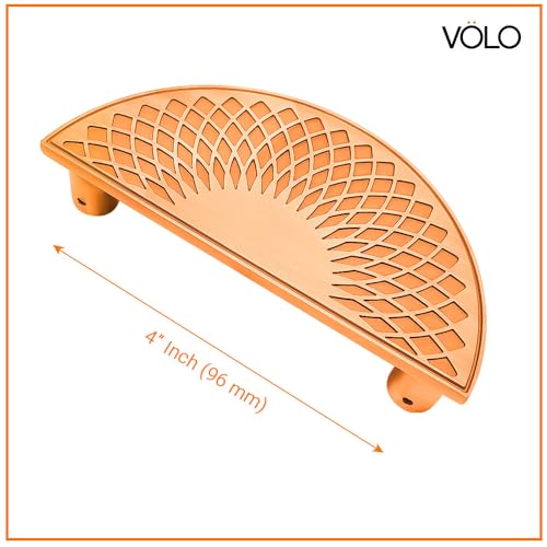 VOLO Main Door Handle/Door Handles for Main Door/Glass Door Handle/Pull Handles, for Home/Office/Hotels(Model- S-620) (Pack of 1 Set) (Rose Gold, 96mm (4")) - Image 2