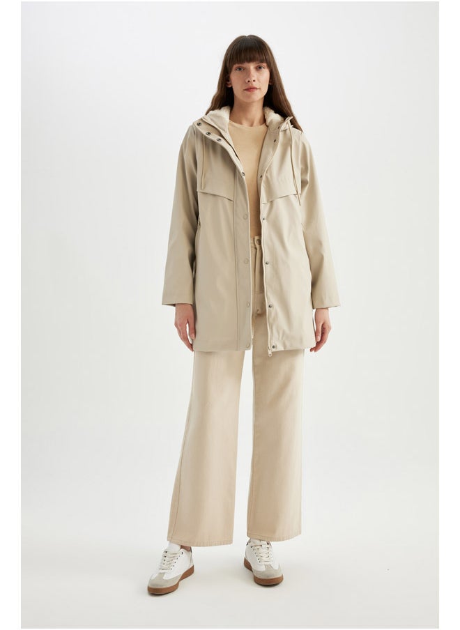 DeFacto Woman Regular Fit Hooded Raincoat  - Image 5