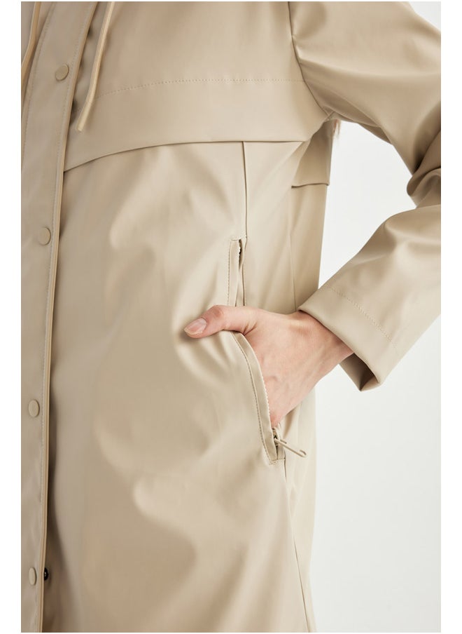 DeFacto Woman Regular Fit Hooded Raincoat  - Image 4