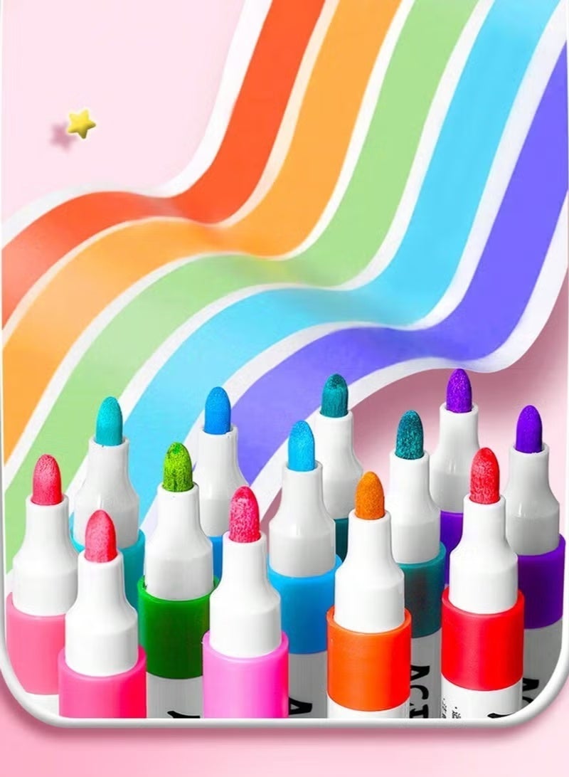 مجموعة أقلام تلوين أكريليك مكونة من 120 لونًا للأطفال والكبار، لوازم الرسم والفنون، تأتي مع حقيبة حمل أنيقة وقاعدة مطورة، لوازم فنية للعودة إلى المدرسة. - view 3