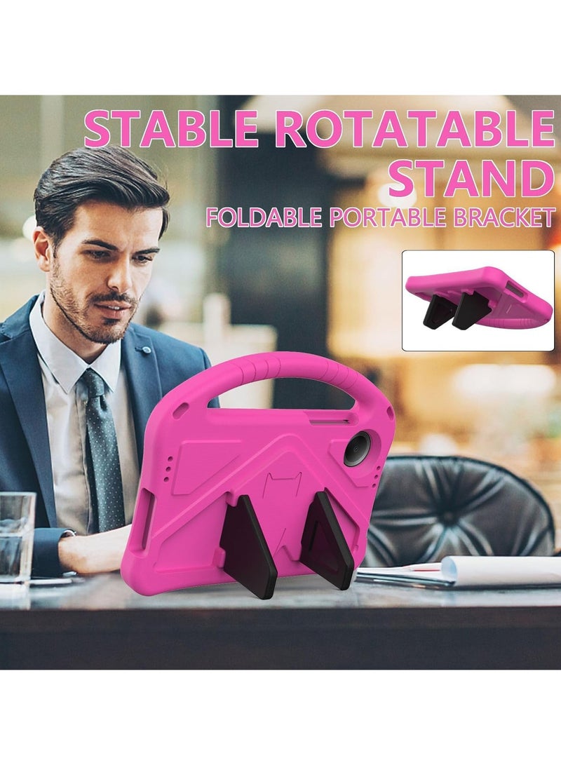 VKL for Xiaomi Redmi Pad SE 8.7 Inch (2024) Kids Case,Lightweight EVA Kid Friendly Shockproof Protective Case,Handle Stand Heavy Duty Tablet Cover (Rose Red) - Image 2