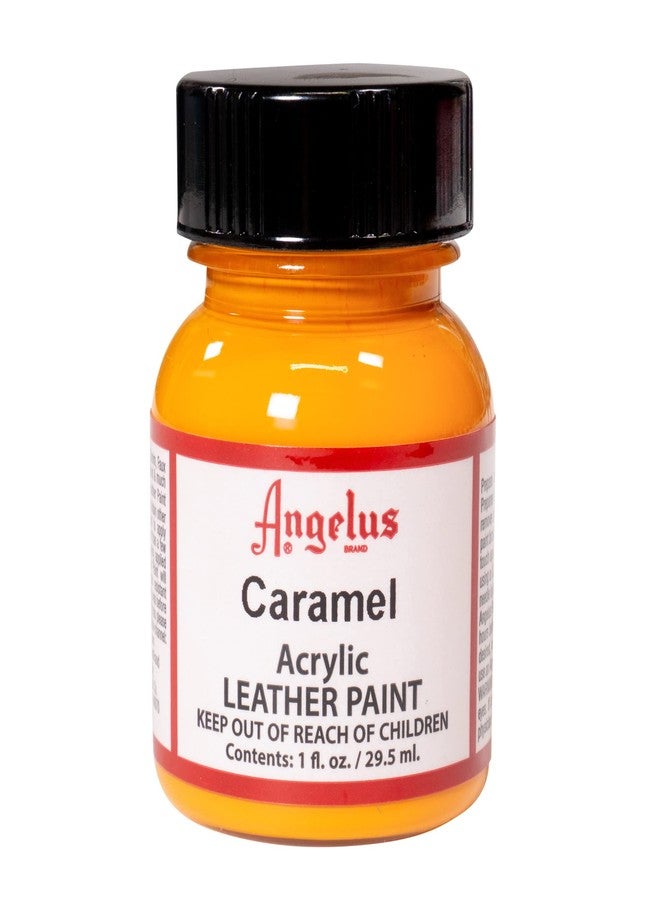 Angelus Shoe Polish - Acrylic Leather Paint - 1 oz. Bottle - Caramel - Image 1