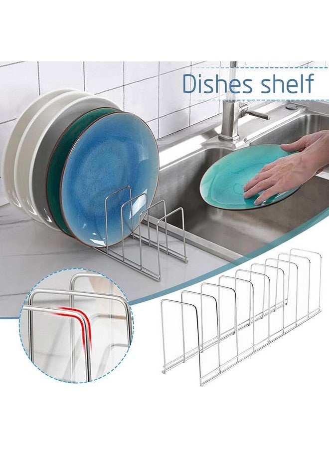 MosQuick® Dish Rack for Kitchen Plates Organizer for Kitchen Kitchen Organizer Kitchen Rack Stand Plate Stand for Kitchen Cabinet Ideal as Plate Rack and Crockery Organizer for Kitchen Plate Stand - Image 2