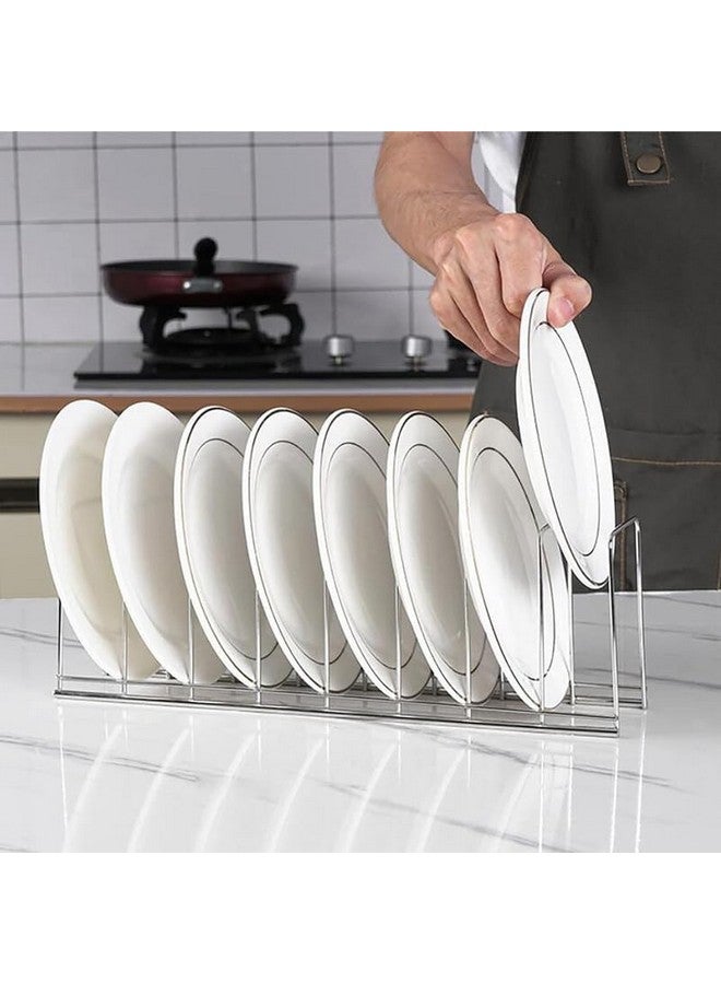 MosQuick® Dish Rack for Kitchen Plates Organizer for Kitchen Kitchen Organizer Kitchen Rack Stand Plate Stand for Kitchen Cabinet Ideal as Plate Rack and Crockery Organizer for Kitchen Plate Stand - Image 1