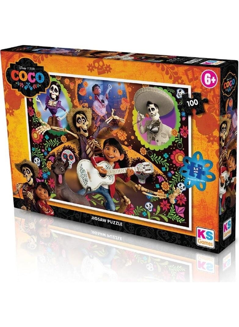 KS Games لعبة ألغاز Coco المرخصة من KS Games، مكونة من 100 قطعة  - Image 1