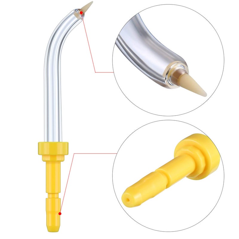 Yaomiao Replacement Tips Compatible with Waterpik 2 Colors Periodontal Tips Dental Water Flosser Replacement Flossers (Like WP-100) and Other Oral Irrigators (2 Pieces) - Image 2