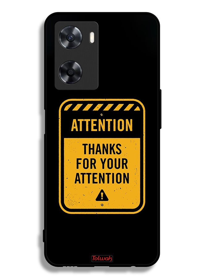 Tolwak Oppo A77 4G Protective Case Cover Thanks For Attention - Image 2