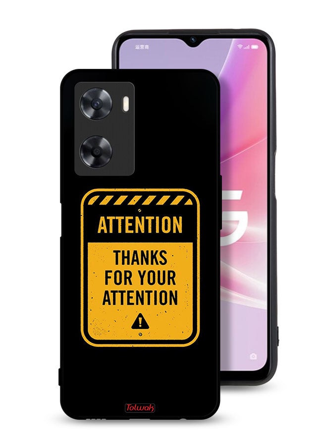 Tolwak Oppo A77 4G Protective Case Cover Thanks For Attention - Image 1