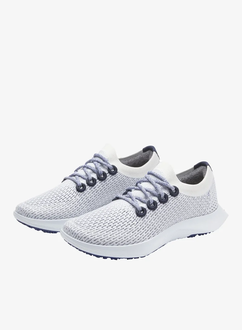 Allbirds WHITE Men's Tree Dasher 2 - Blizzard/Hazy Cobalt (Clarity Blue Sole)  Sneakers for Men | Best Price UAE