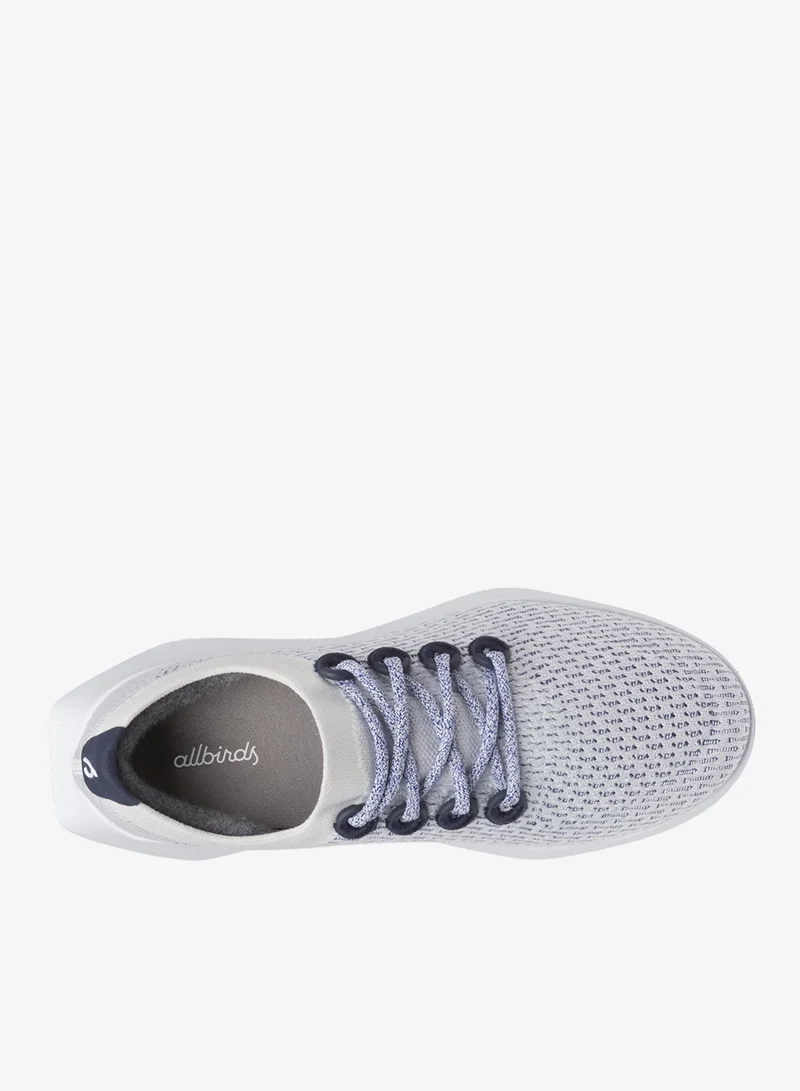Allbirds WHITE Men's Tree Dasher 2 - Blizzard/Hazy Cobalt (Clarity Blue Sole)  Sneakers for Men | Best Price UAE