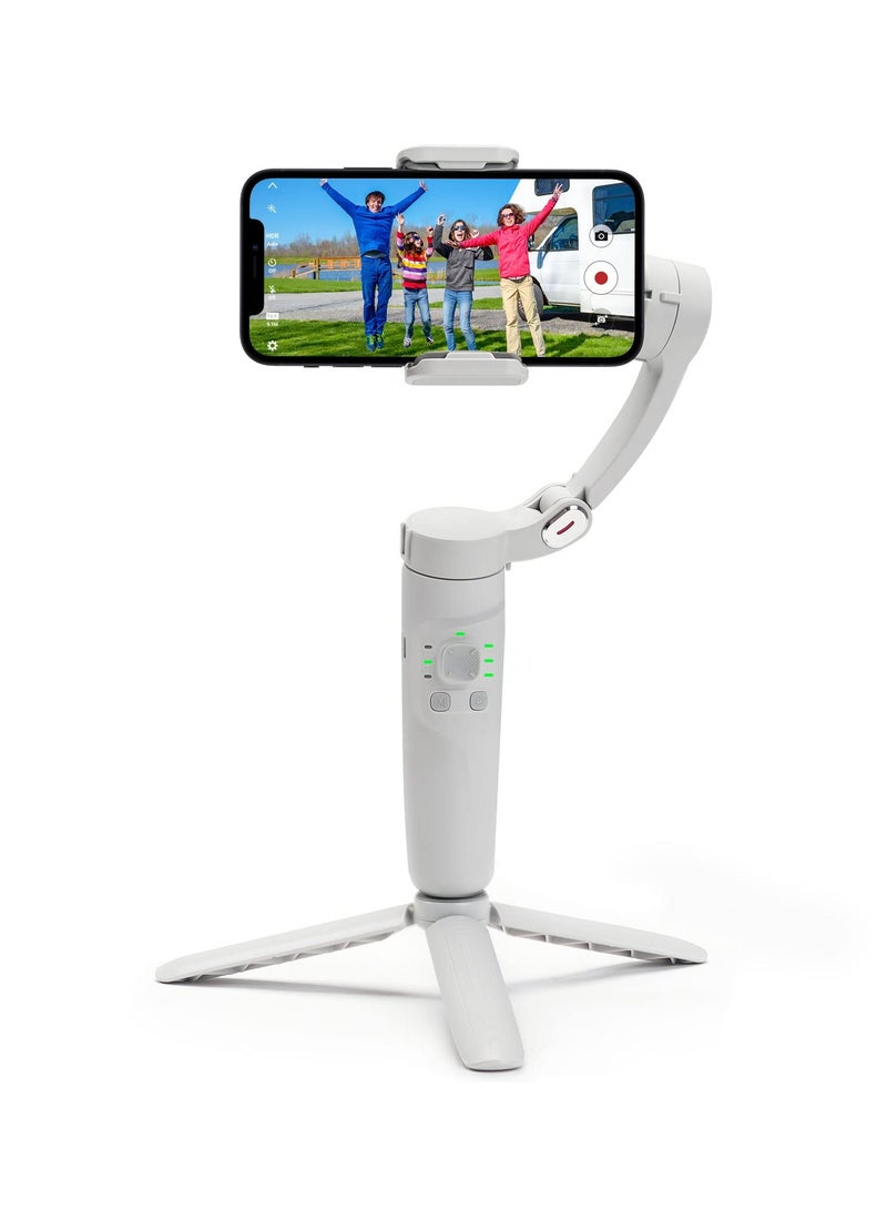 Merak M1 3-Axis Foldable Gimbal Handheld Stabilizer for Smartphones – Anti-Shake Video Stabilizer for Vlogging, Recording, and Live Streaming  - Image 1