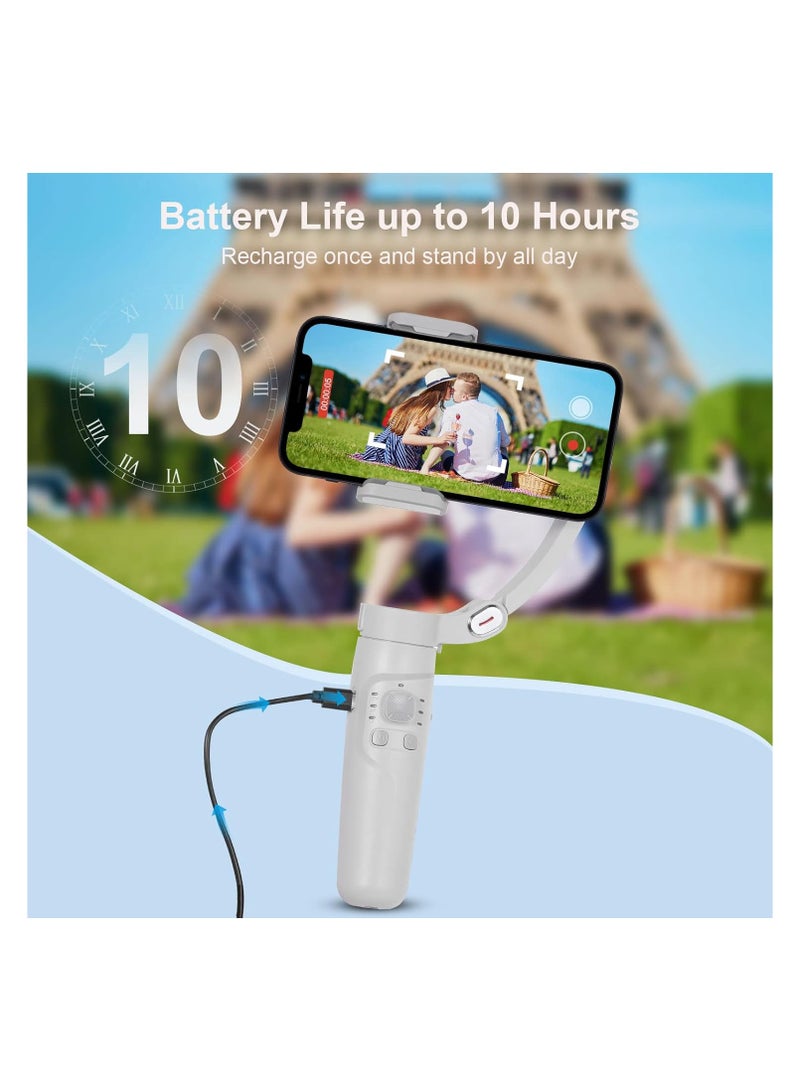 Merak M1 3-Axis Foldable Gimbal Handheld Stabilizer for Smartphones – Anti-Shake Video Stabilizer for Vlogging, Recording, and Live Streaming  - Image 3