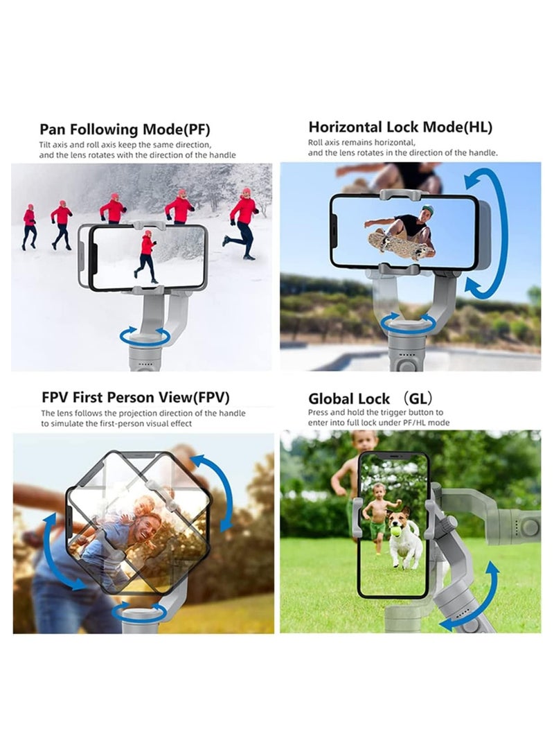 Merak M1 3-Axis Foldable Gimbal Handheld Stabilizer for Smartphones – Anti-Shake Video Stabilizer for Vlogging, Recording, and Live Streaming  - Image 5