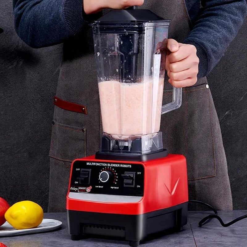 ECVV Commercial Blender 5500W, Industrial High Speed Professional Food Processor for Restaurant & Home, Vegetable Chopper Meat Grinder for Fruit Fish Smoothie Nut Butter Food Processing - Image 3