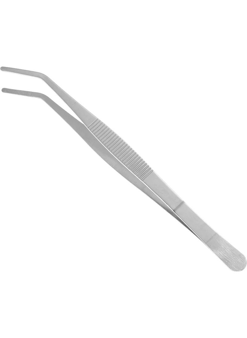 Gurme Chef - Chef Decoration Tweezers 25 cm Bent Tip - Image 1