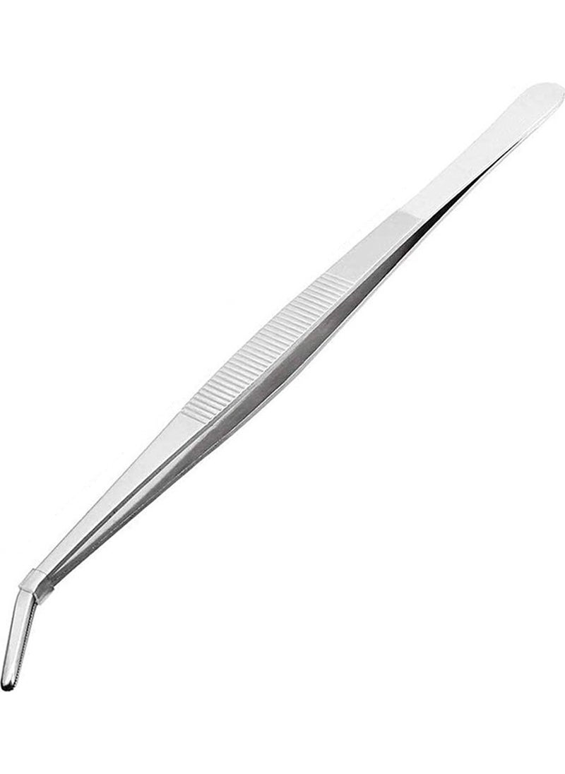 Gurme Chef - Chef Decoration Tweezers 25 cm Bent Tip - Image 1