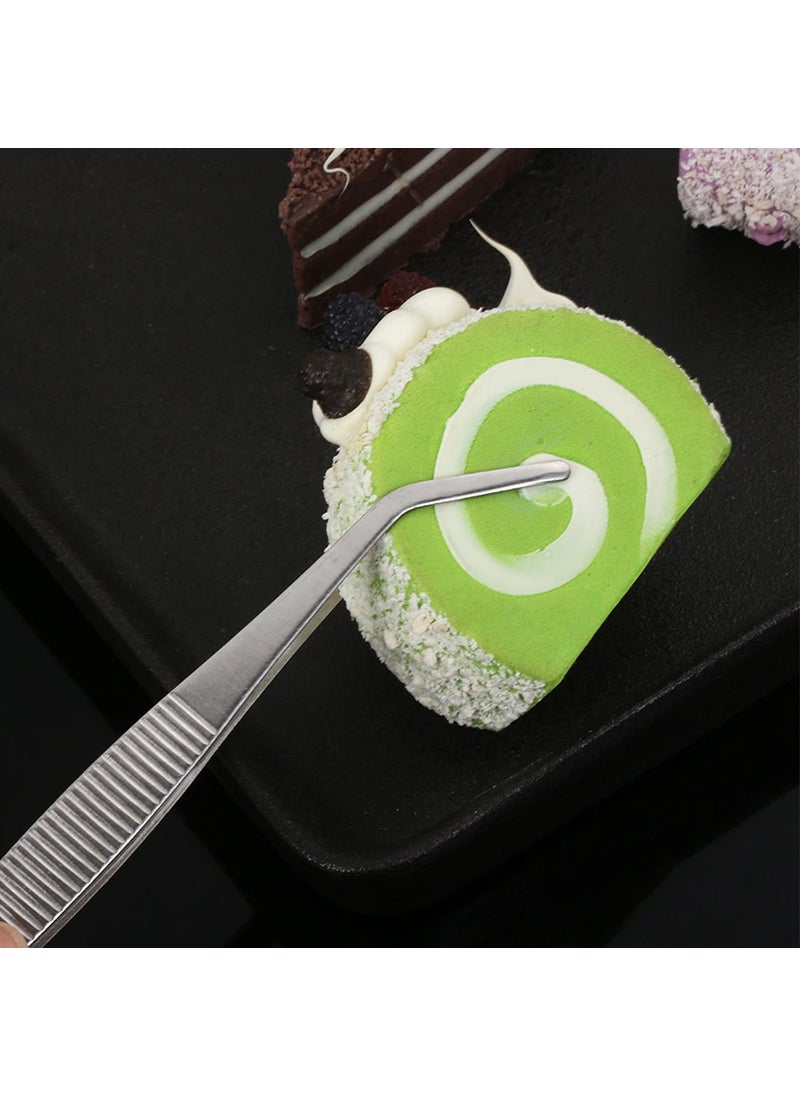 Gurme Chef - Chef Decoration Tweezers 25 cm Bent Tip - Image 1