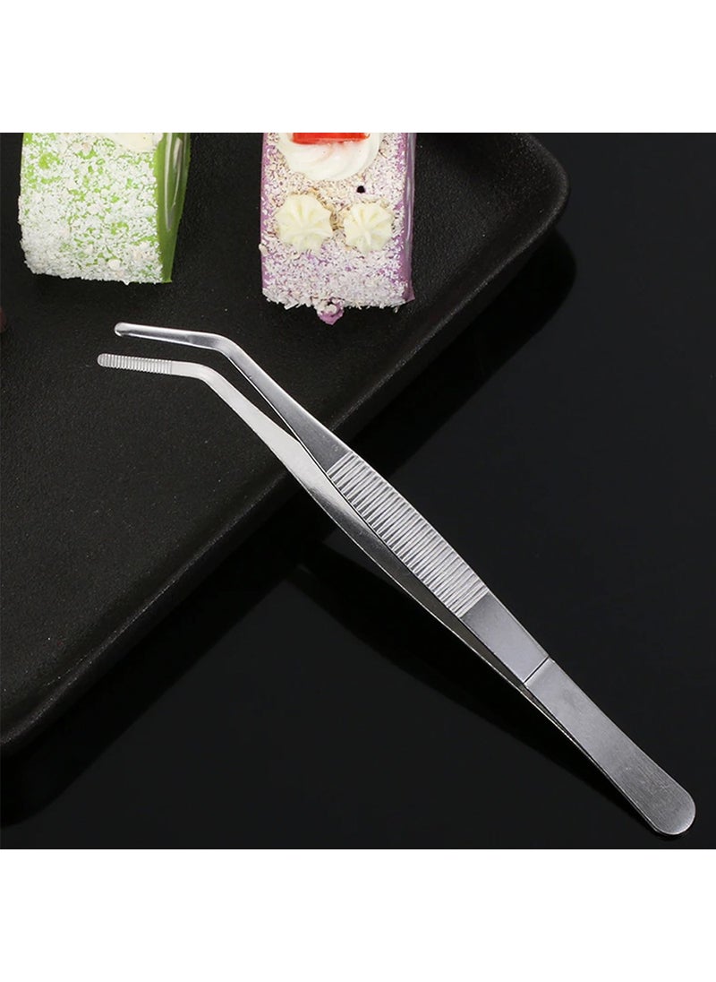 Gurme Chef - Chef Decoration Tweezers 25 cm Bent Tip - Image 1