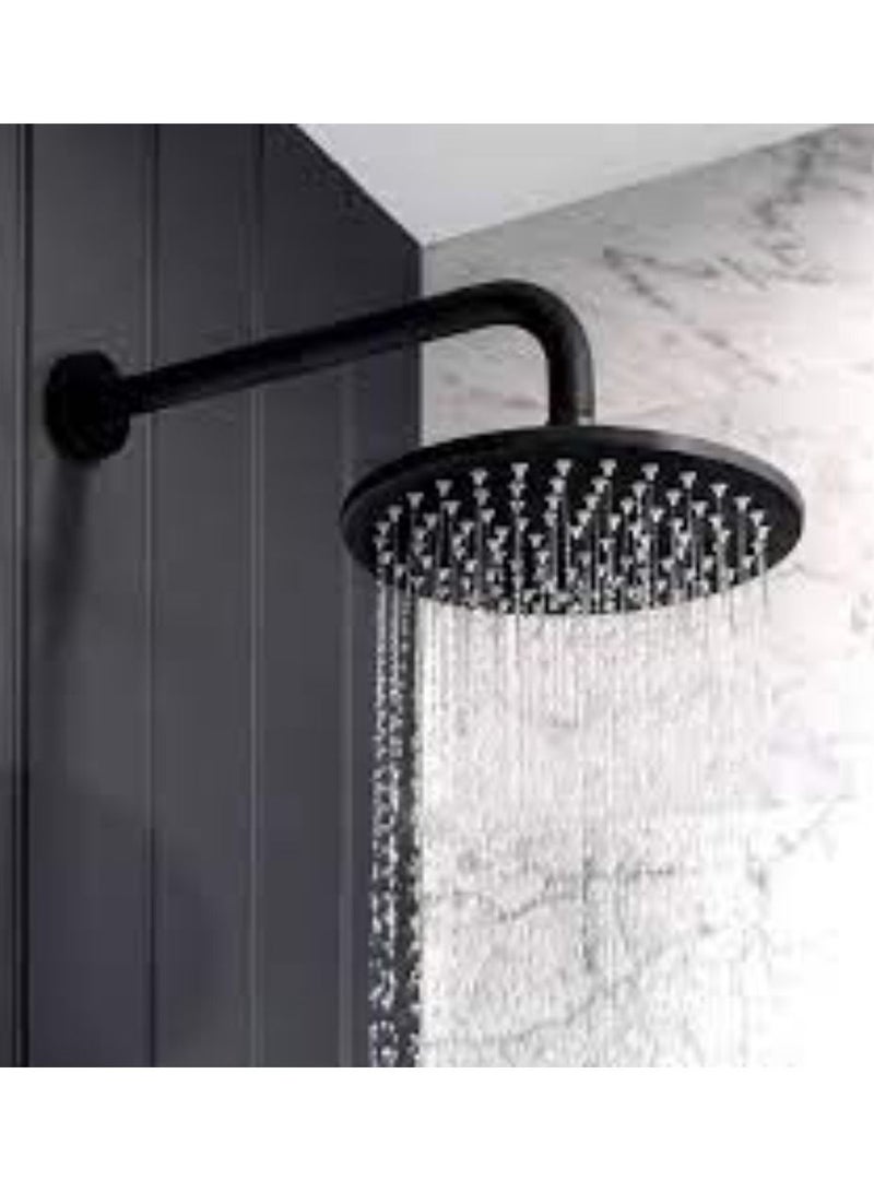 OR OR Brass Rainfall Shower Head 200MM- BLACK - Image 3