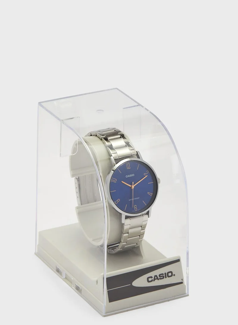 CASIO Ltp-Vt01D-2B2Udf Analog Watch