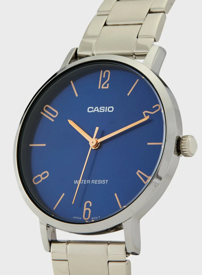 CASIO Ltp-Vt01D-2B2Udf Analog Watch