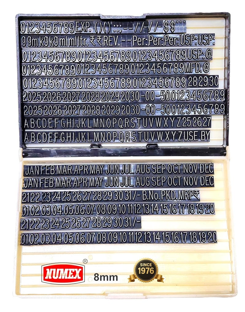 ACGL NUMEX (8mm) Super Fast Batch Printing Machine (Batch NO., Packing Date, Expiry Date, MUXIMUM Retail Price, NET Weight, Quantity, Size, ETC.) Premium (8 mm) - Image 4