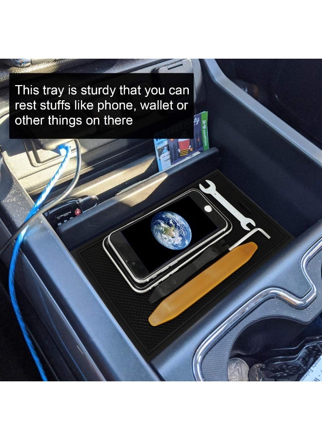 ROCCS Secret Compartment Cover Center Console Organizer Tray for 2014-2018 GMC Sierra 1500 2500HD 3500HD Denali Chevy Silverado Hidden Accessories - Image 3