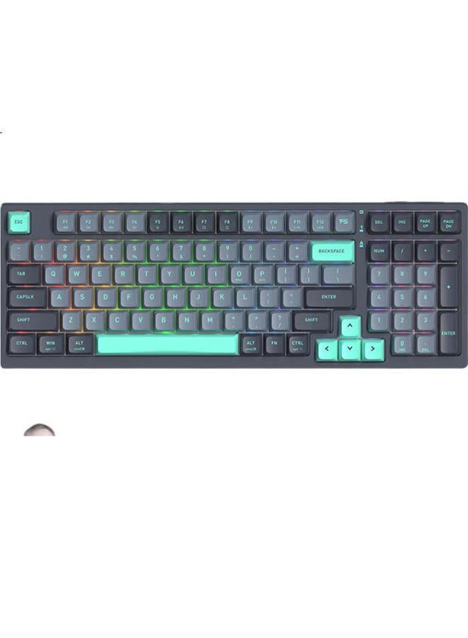 A4TECH A4Tech Fws300R 99-Key Wired/Wireless/Bluetooth Tri-Mode Customizable Mechanical Keyboard, Full Hot-Swappable For Office, E-Sports, Gaming, Feifei Climbing - Image 3