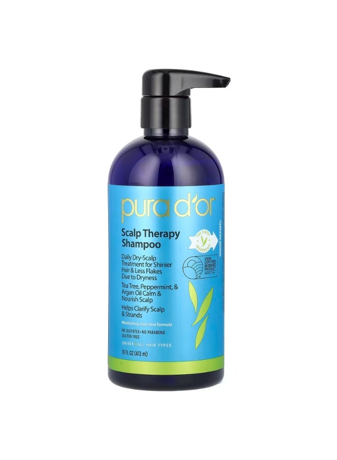 بيورا دور شامبو بيورا دور للعناية بفروة الرأس، لجميع أنواع الشعر، 16 أونصة سائلة (473 مل) - Image 1