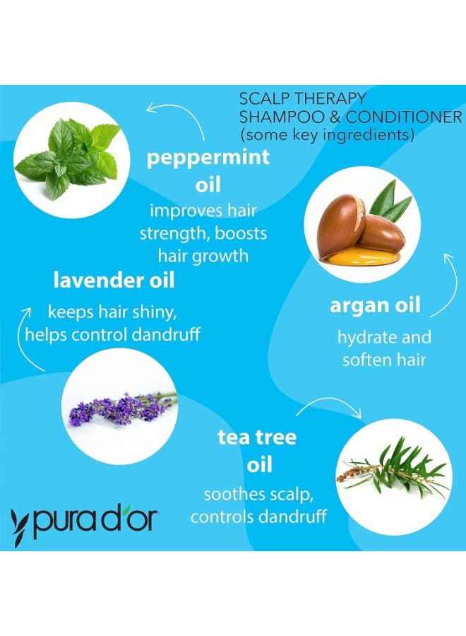 بيورا دور شامبو بيورا دور للعناية بفروة الرأس، لجميع أنواع الشعر، 16 أونصة سائلة (473 مل) - Image 2