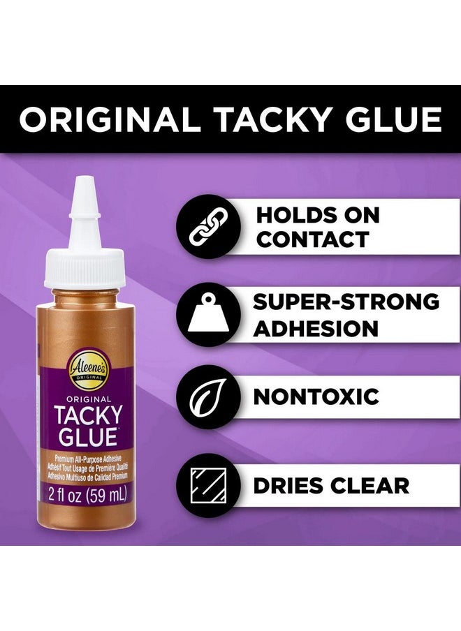Aleene's Original 2 Fl. Oz. 6 Pack America'S Favorite Tacky Glue 6 Pack Ideal For Slime Crafts And School Projects  - Image 2