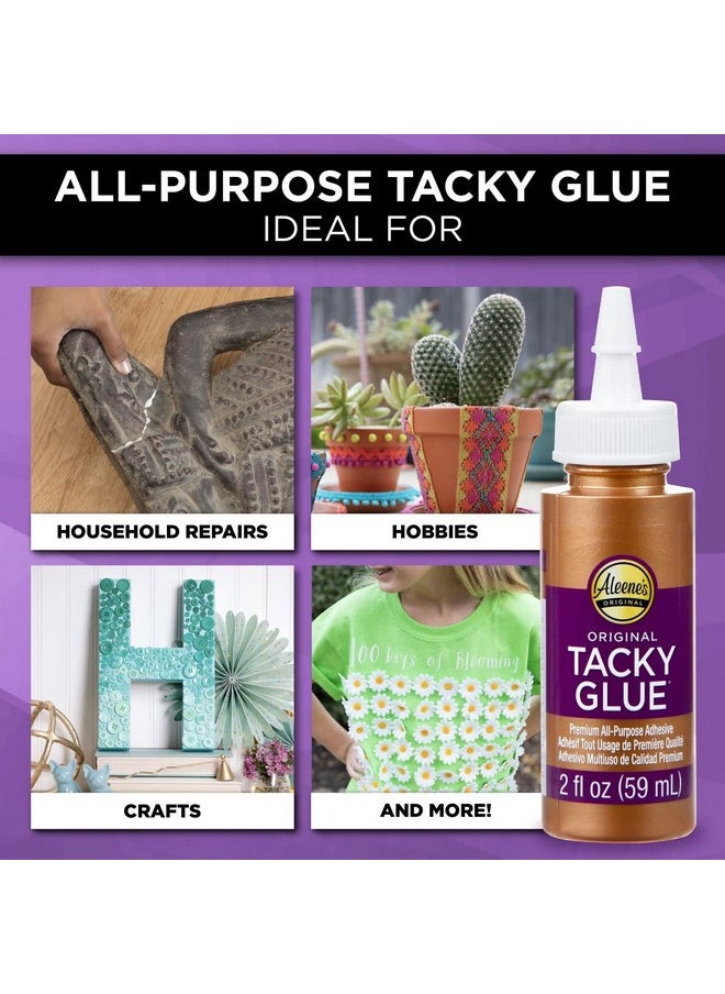 Aleene's Original 2 Fl. Oz. 6 Pack America'S Favorite Tacky Glue 6 Pack Ideal For Slime Crafts And School Projects  - Image 5