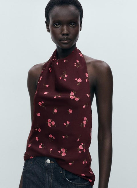 Floral Draped Top