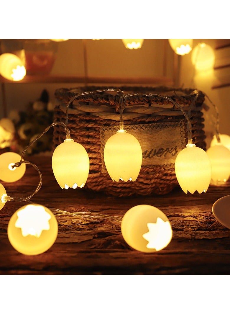 KUYING Eggshell Lighting Hanging LED Small Colored Light  - Image 4
