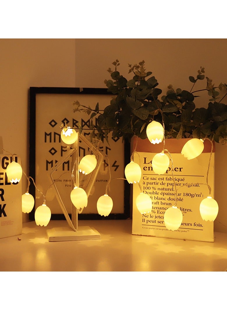 KUYING Eggshell Lighting Hanging LED Small Colored Light  - Image 3
