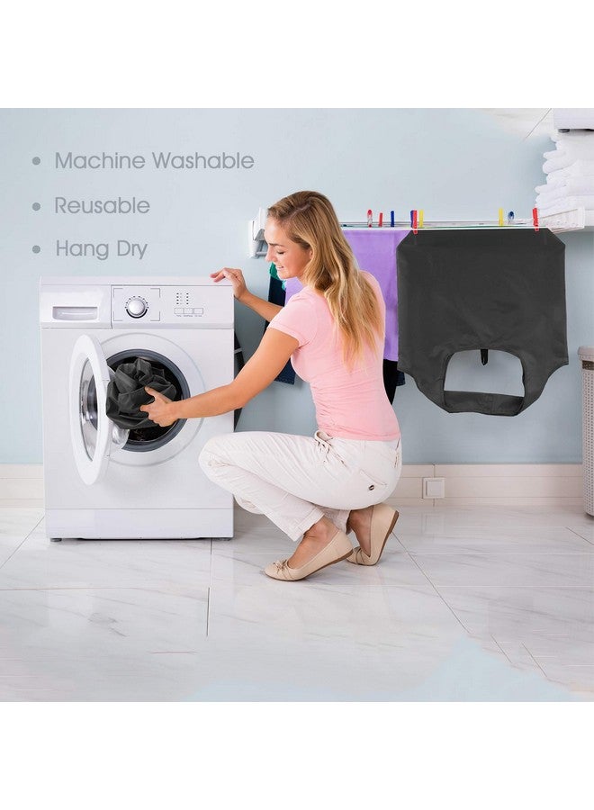 BeeGreen 10 Pack Black Reusable Grocery Bags with Storage Pouch Reusable Shopping Bags Bulk with Elastic Band 50LBS X-Large-Foldable-Washable-Heavy Duty-Waterproof Grocery Tote Bags - Image 5