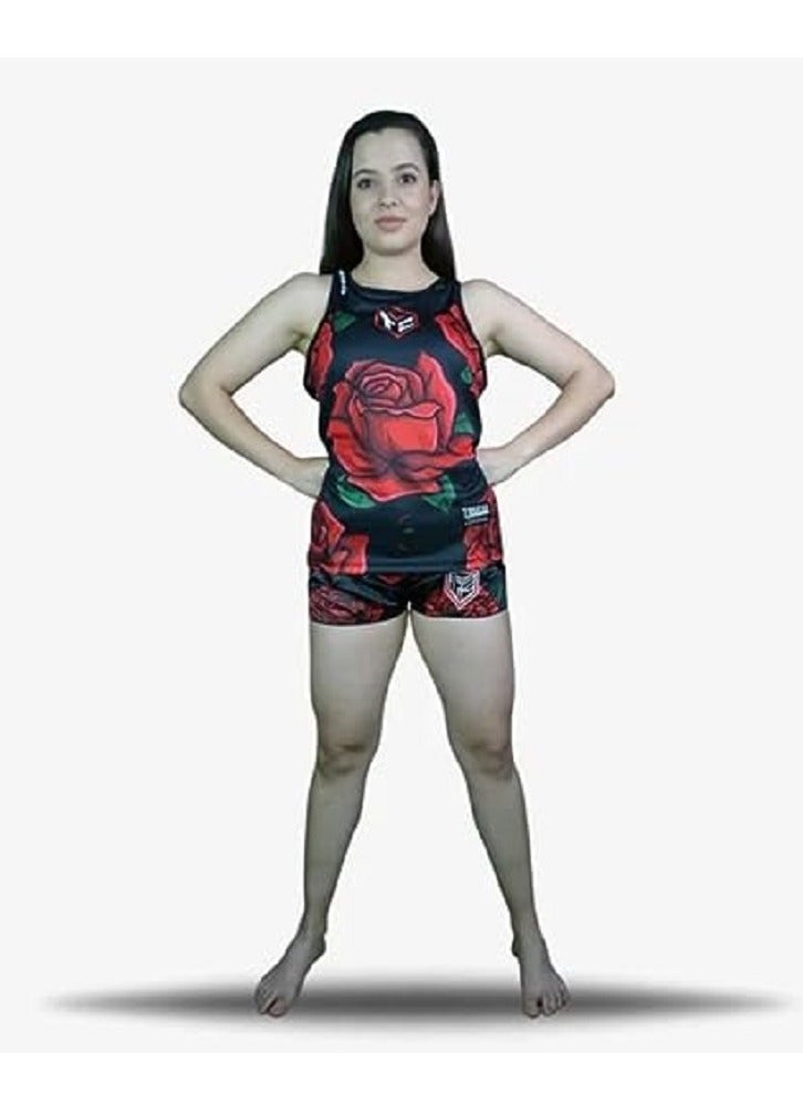 TOCAYAH Flower Muay Thai Short | Training Cage Fighting Grappling Martial Arts Kickboxing Shorts | Men Women Kickboxing High Grade Fight Training Workout Trunk - Image 5