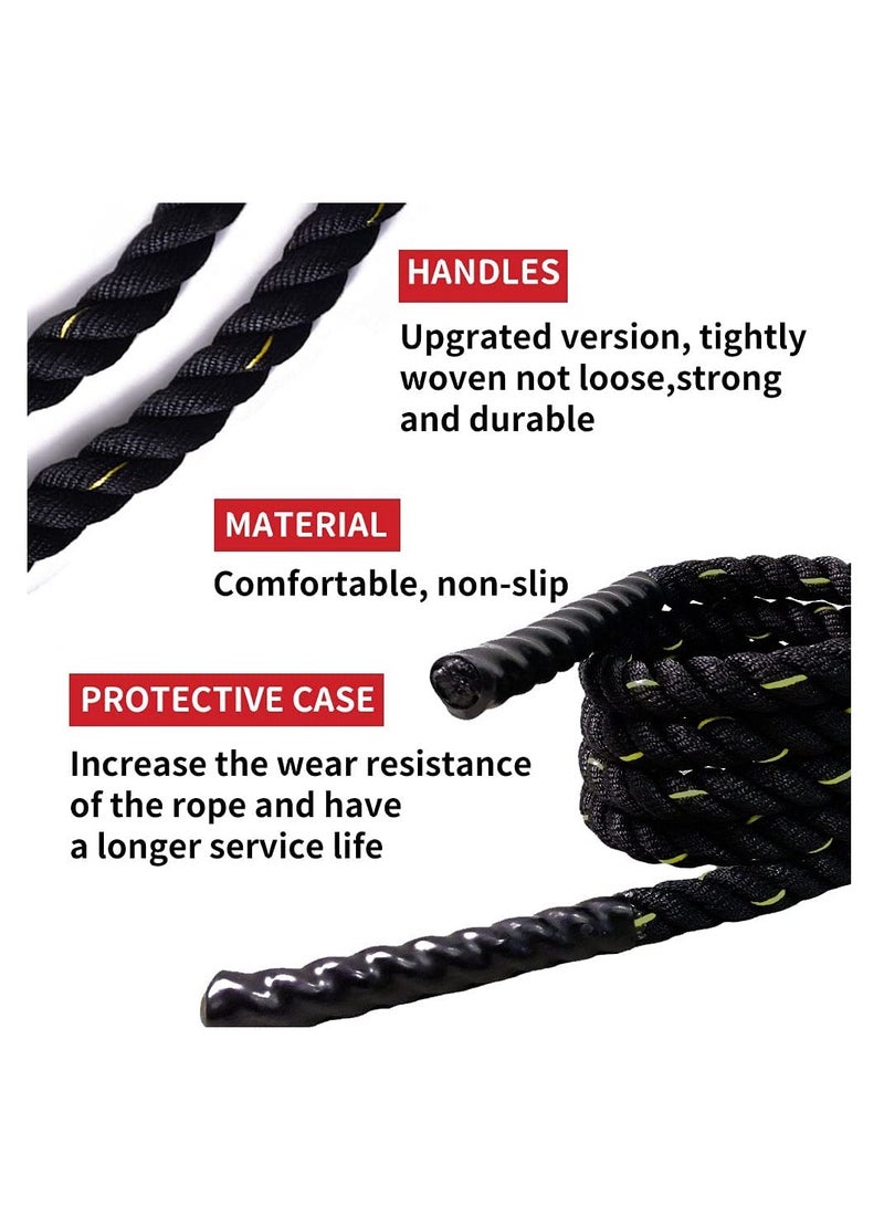 Cuken Weighted Jump Rope Improve Strength Endurance Training,3M Heavy Jump Ropes for Fitness, Workout Battle Rope for Gym Training Home Workout Total Body Workouts - Image 5