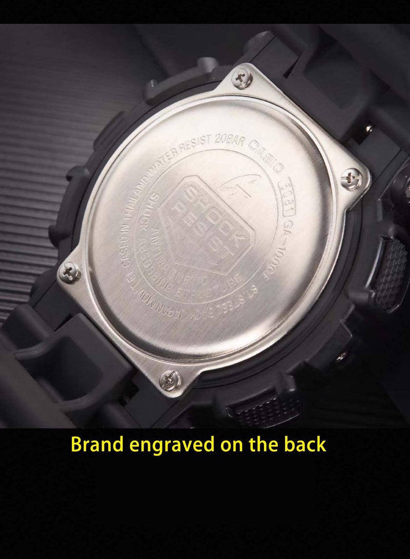 CASIO Casio G-Shock Men's Watch in Resin with Anti Slip Over Sized Buttons - Water Resistant & Anti Magnetic GA-100CF-1A - Image 4