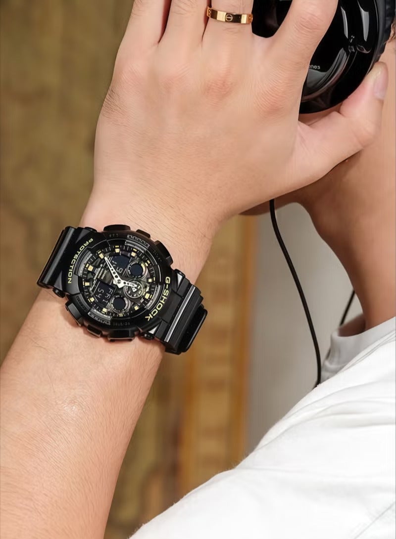 CASIO Casio G-Shock Men's Watch in Resin with Anti Slip Over Sized Buttons - Water Resistant & Anti Magnetic GA-100CF-1A - Image 2