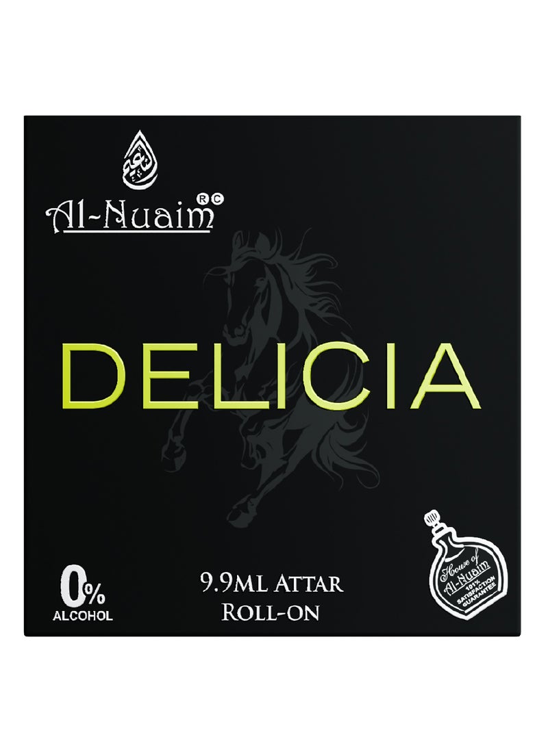 Al Nuaim Al-Nuaim Delicia Alcohol Free Attar Roll On - 9.9ml | Exquisite & Long Lasting Fragrance  - Image 2