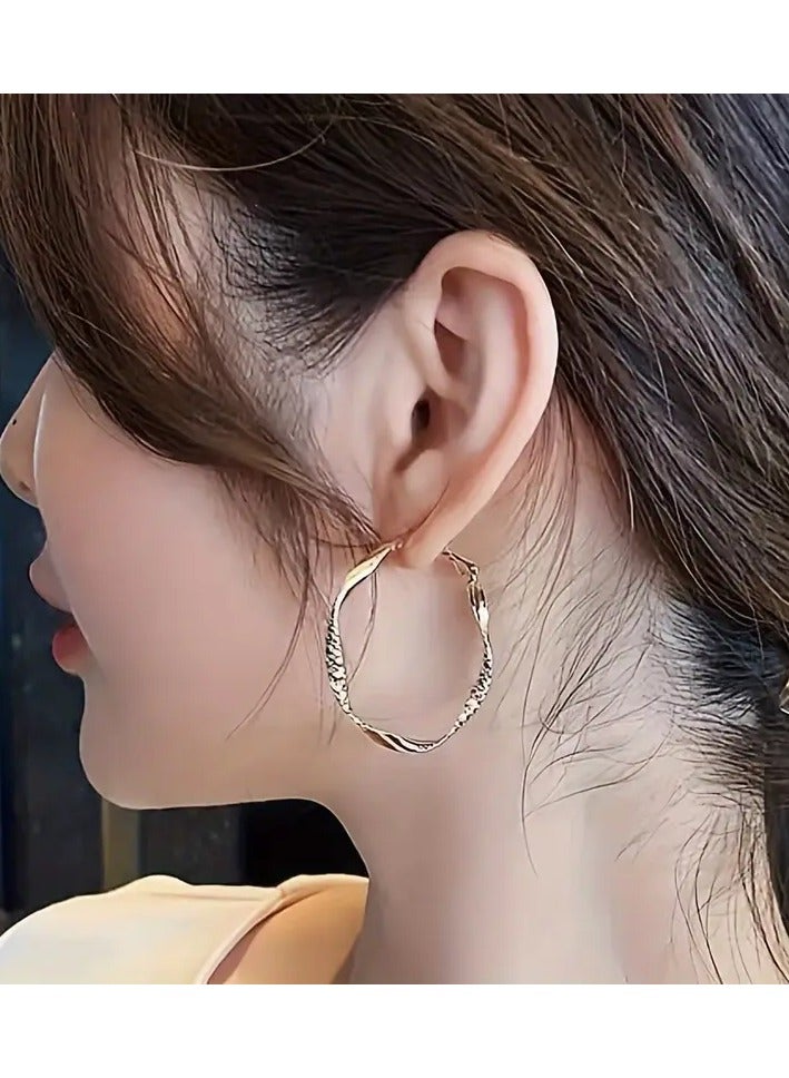 Home Clearance Sale Delicate Silky Texture Design Women's Earrings, Elegant Jewelry, Holiday Party Gifts - Image 2