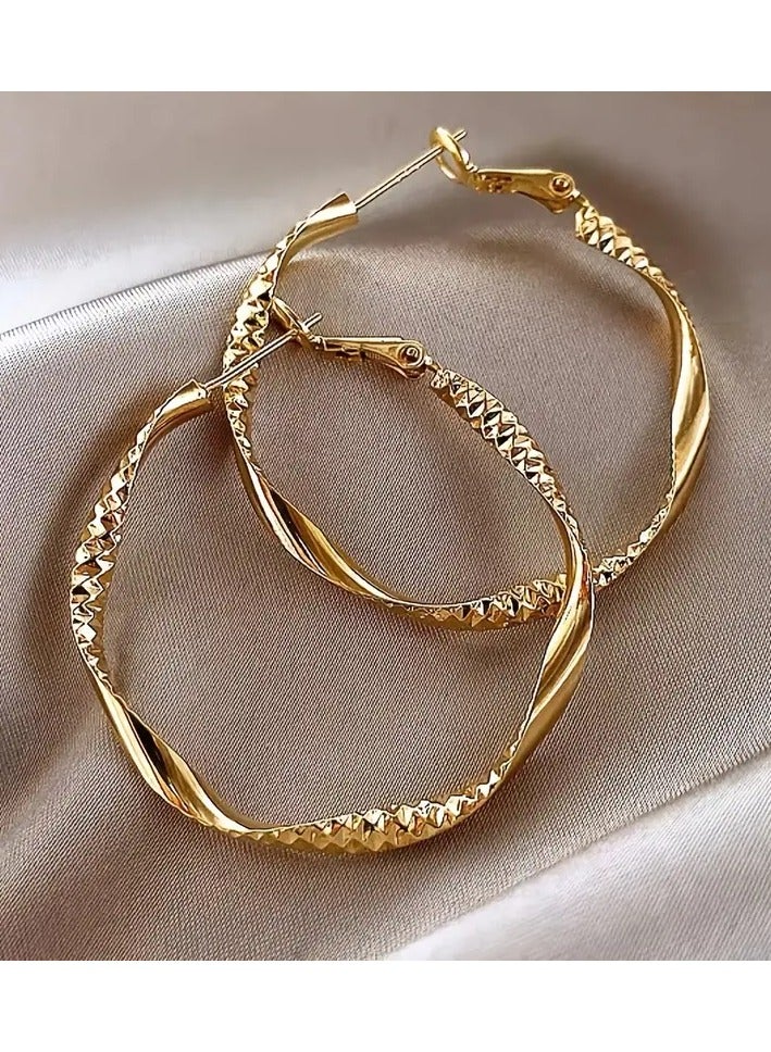 Home Clearance Sale Delicate Silky Texture Design Women's Earrings, Elegant Jewelry, Holiday Party Gifts - Image 4