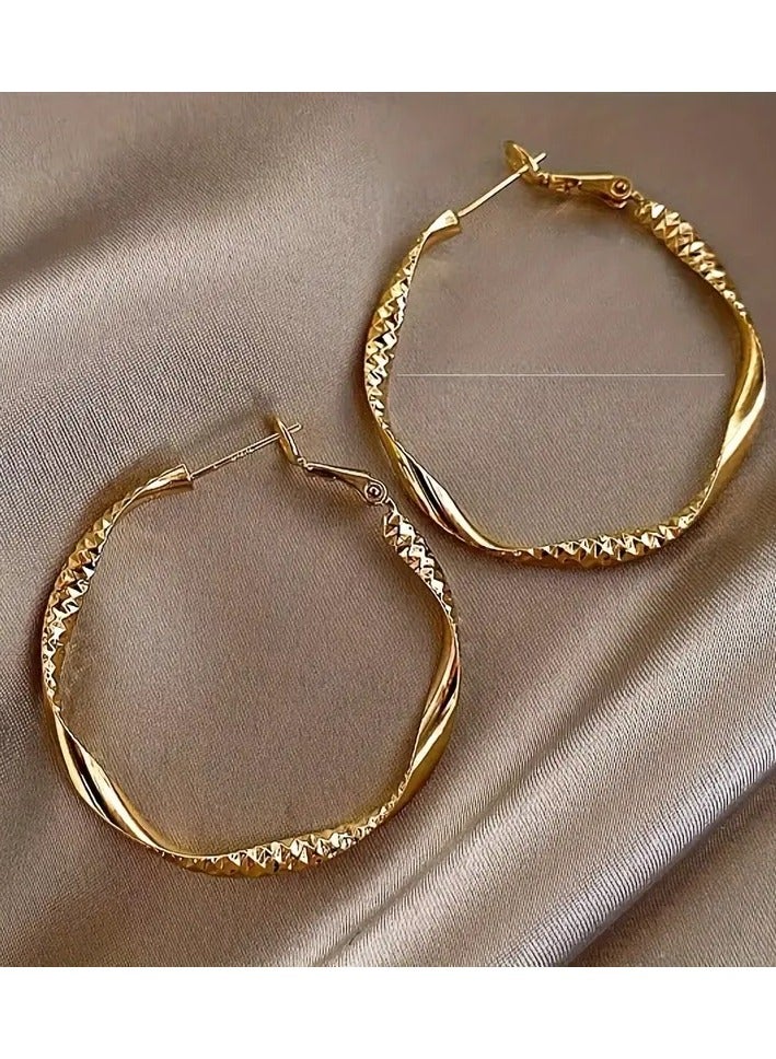 Home Clearance Sale Delicate Silky Texture Design Women's Earrings, Elegant Jewelry, Holiday Party Gifts - Image 3