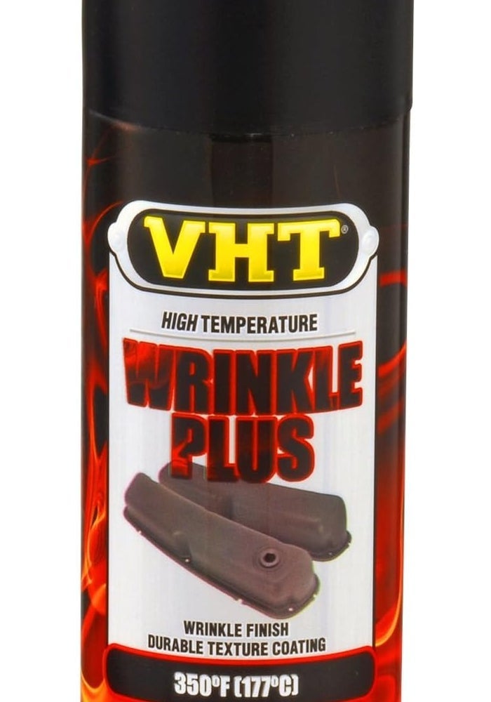 VHT رذاذ الطلاء الأسود VHT SP201 Wrinkle Plus - 11 أونصة. إنهاء متين عالي الحرارة - Image 1