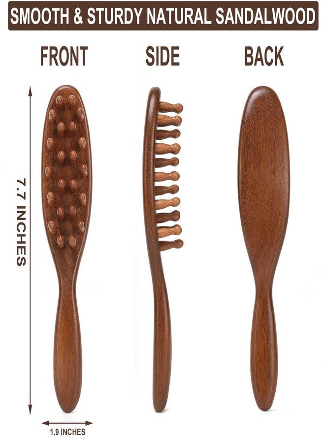 Moreinday Loc Brush for Dreads, Loc Comb, Wooden Scalp Comb for Hair Growth - Sandalwood - Image 5