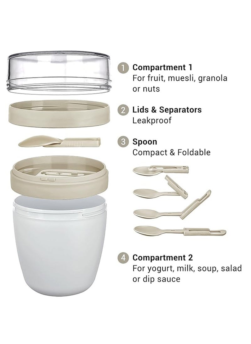 Titiz - MY MIX Fruits & Yoghurt Containers Cup - 650 ml. - Image 1